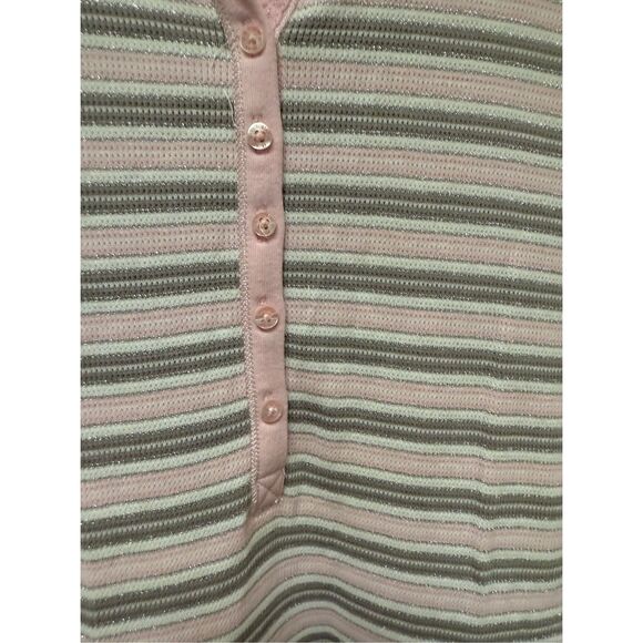 Victoria’s Secret Y2K Pink White & Silver Waffle Knit Short Romper sz M NWOT - Picture 5 of 9